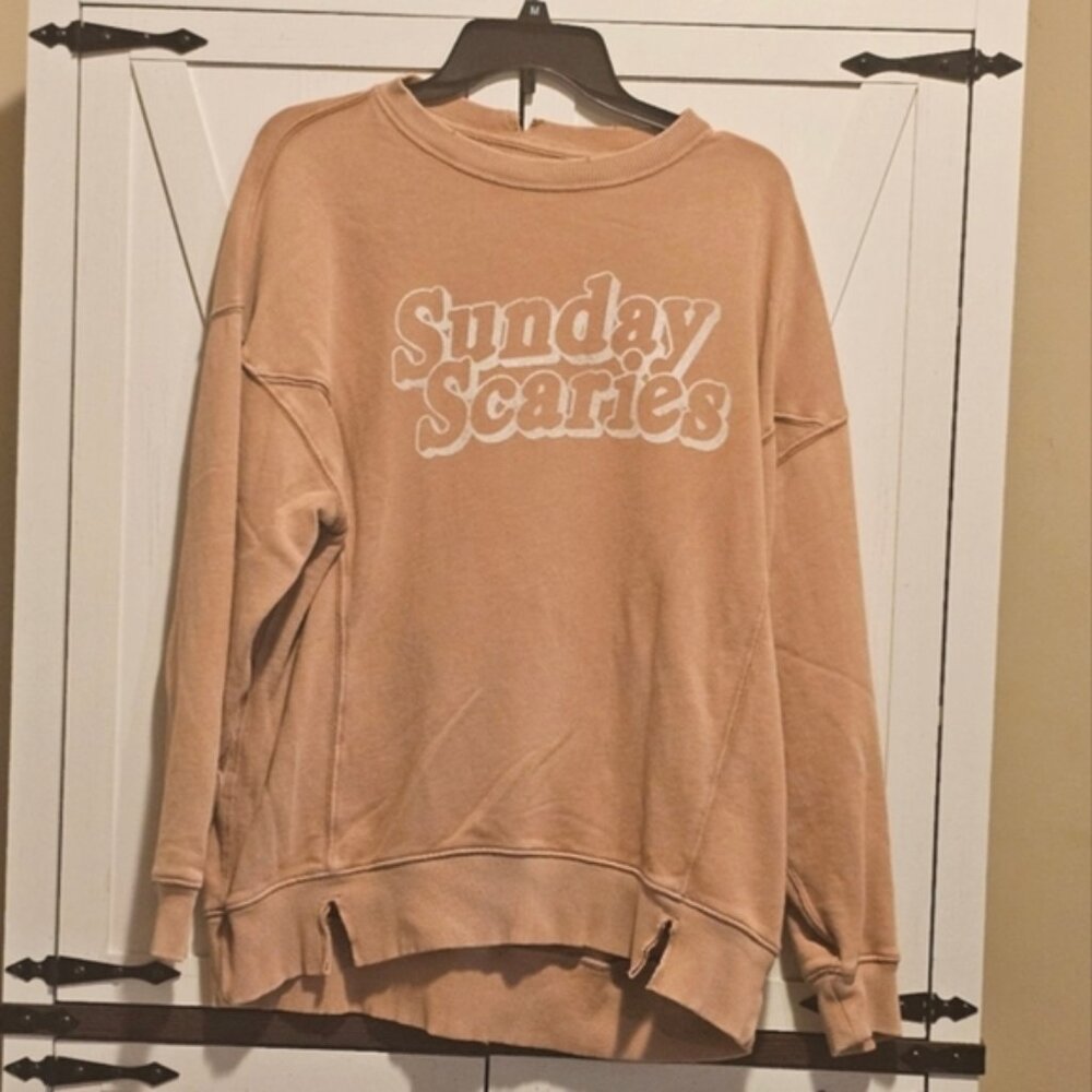 Aerie Tan 'Sunday Scaries' Sweatshirt